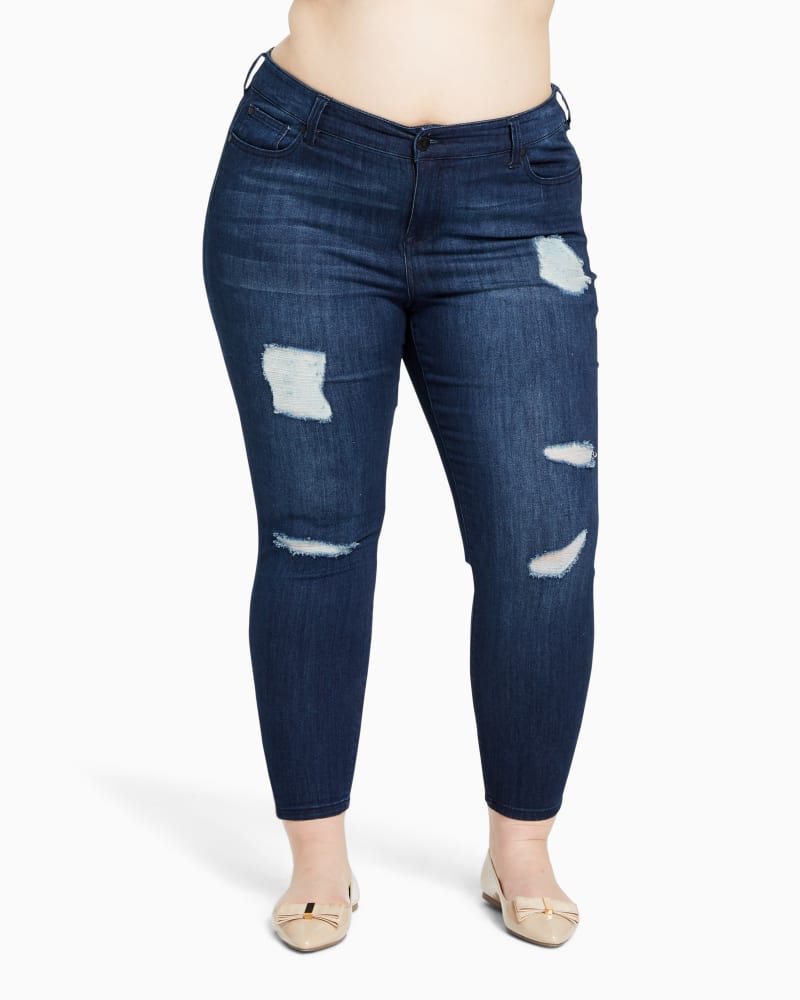 Front of plus size Chambers Skinny Jean by Molly&Isadora | Dia&Co | dia_product_style_image_id:128011